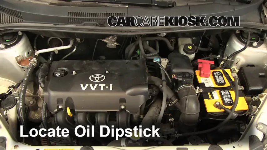 2004 Scion xA 1.5L 4 Cyl. Oil Check Oil Level